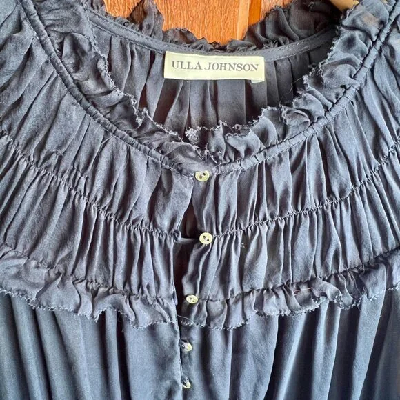 ULLA JOHNSON Abilene Dress Midnight Size 2 - Picture 9 of 10